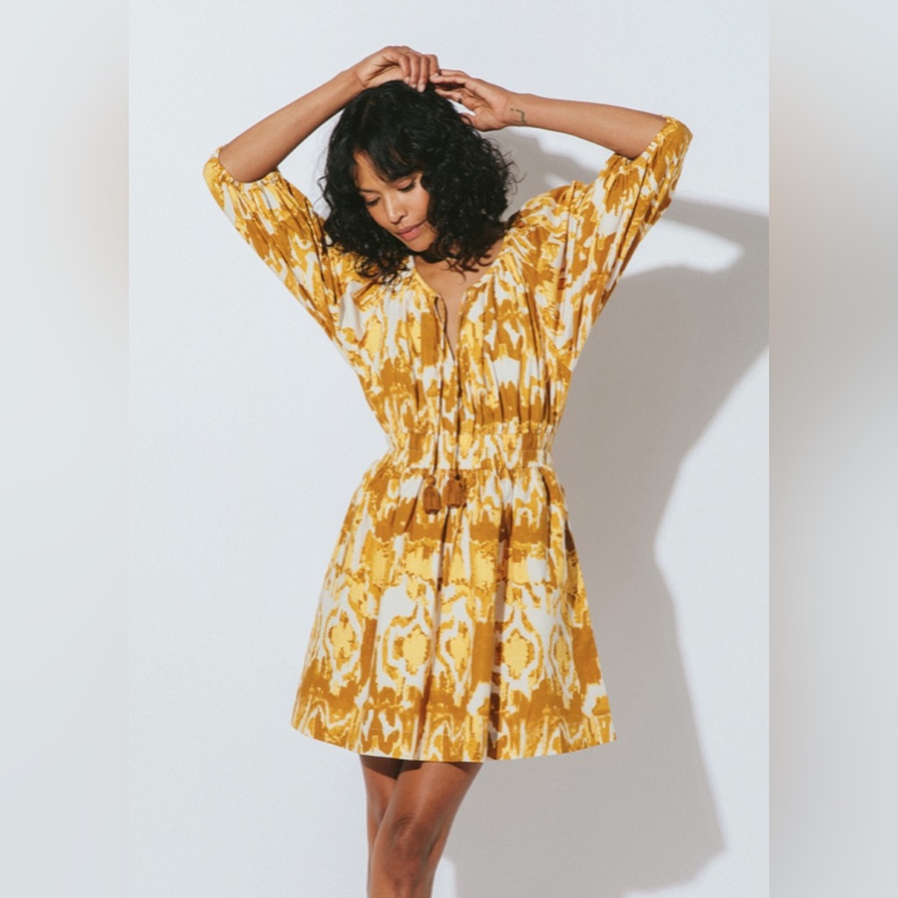 NWT Cleobella Aubrey Mini Dress / Watercolor Ikat / Size XS - Picture 4 of 10